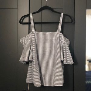 Off the Shoulder Mine Code Top (Size M)